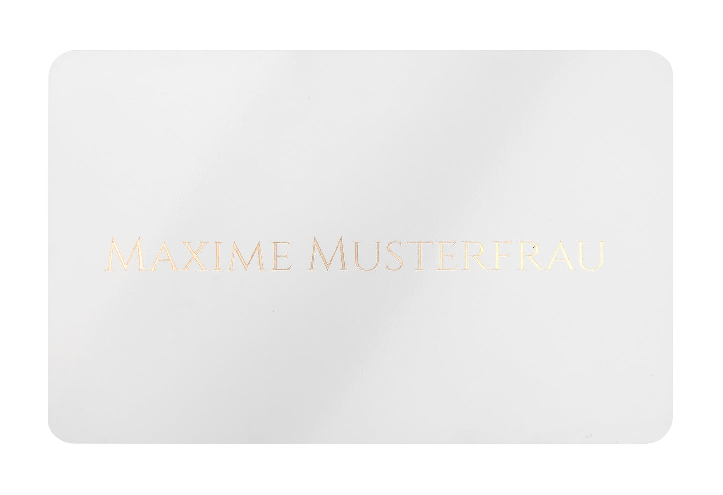 ContactMeCard - physische Karte personalisiert