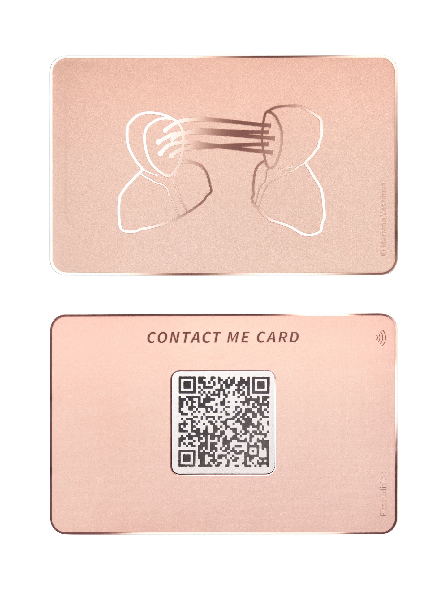 Digitale Visitenkarte: ContactMeCard Talking Heads Edition Blush